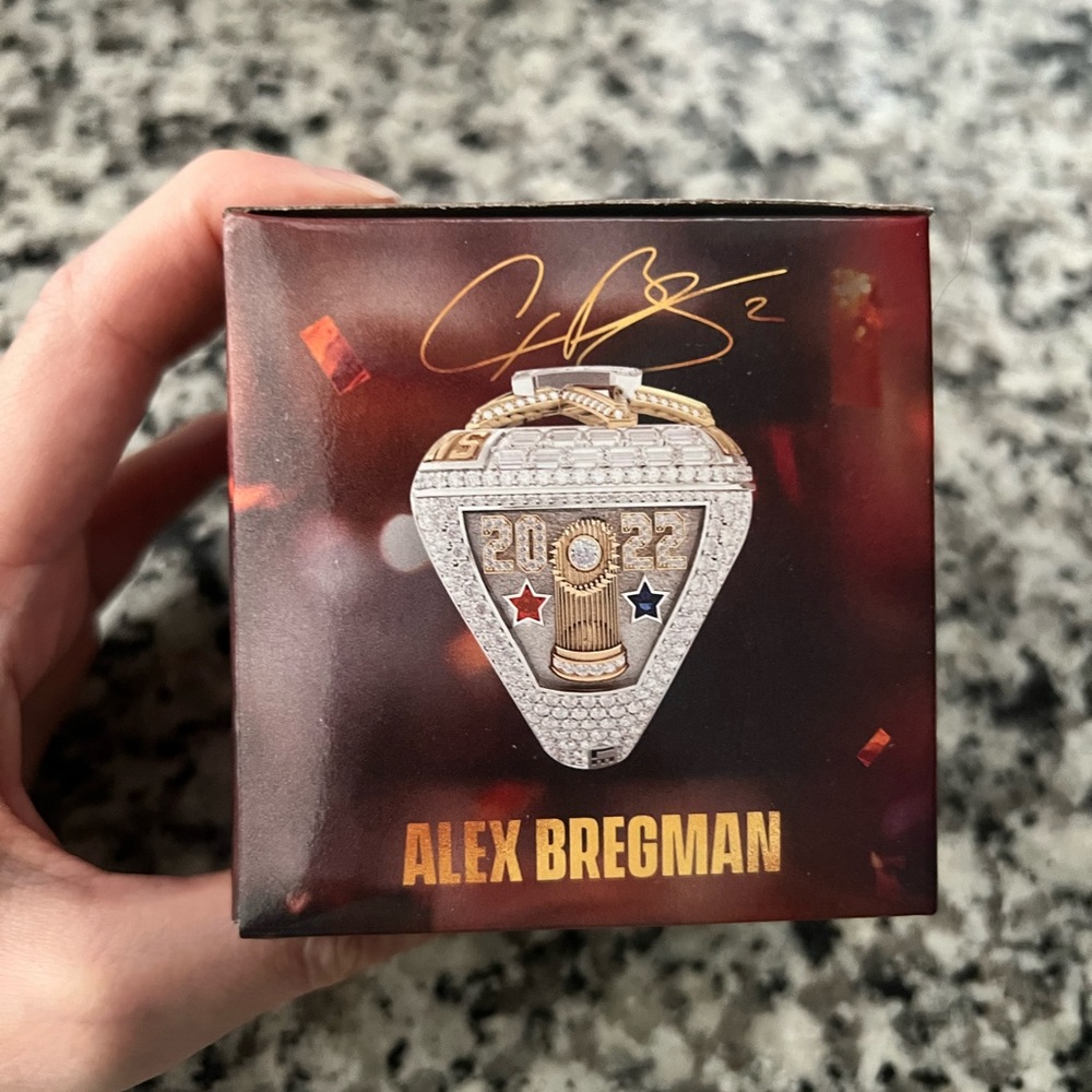 Houston Astros Alex Bregman 2022 World Champions Replica Ring